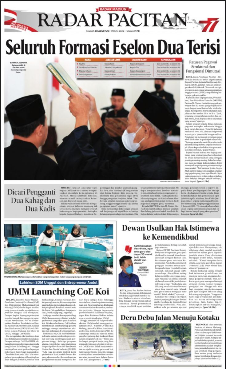 Umm Launching Coe Koi Radar Madiun Umm Dalam Berita Koran Online Universitas Muhammadiyah